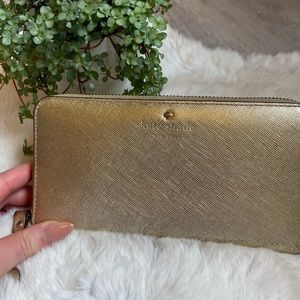 Gold Kate Spade Wallet